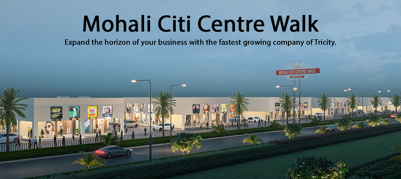 Mohali Citi Centre Walk - Double Height Shops for Sale in Mohali